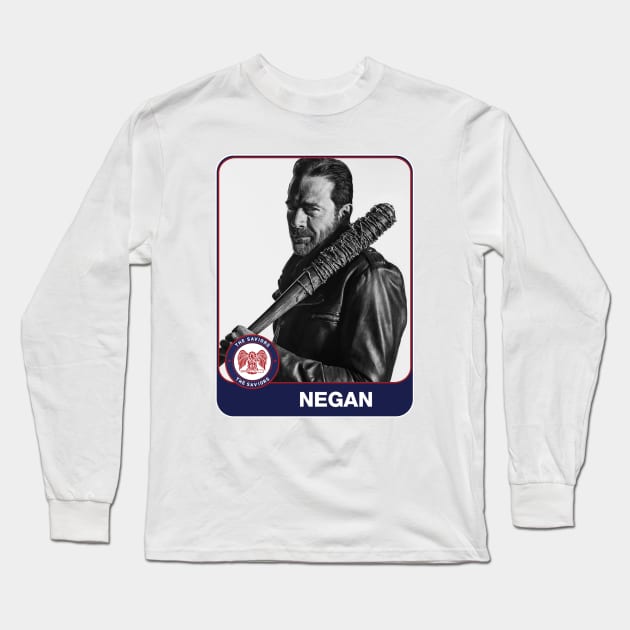 Negan (The Saviors - Washington Nationals) Long Sleeve T-Shirt by cpt_2013